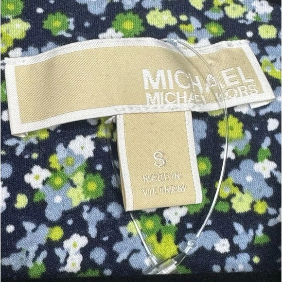 Michael Kors Women’s Small Floral Print Tiered Ruffle Dress Boho Flowy sundress - Picture 4 of 8